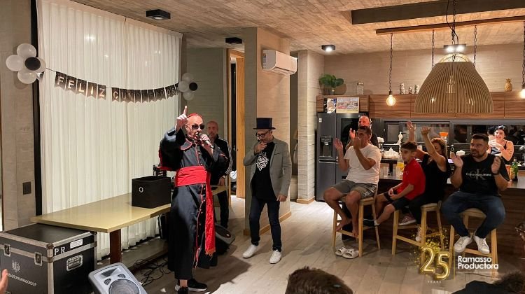 Yayo y Rebo en el cumpleaños de Alejandro