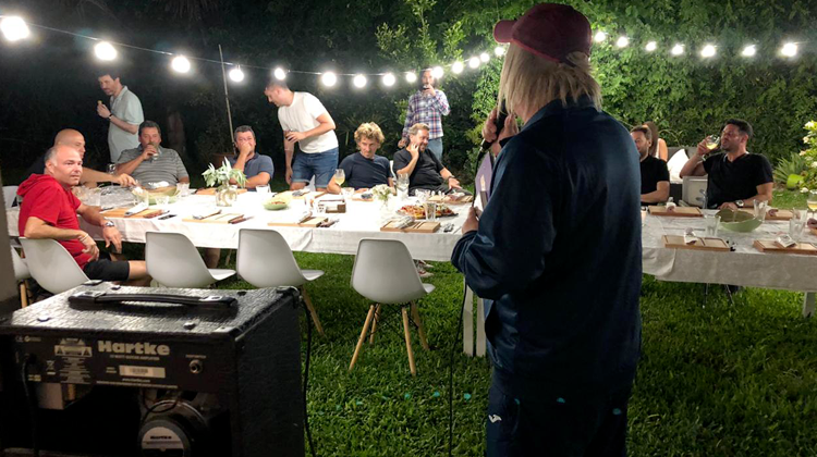 Eber Ludueña, cumpleaños en Country Miraflores