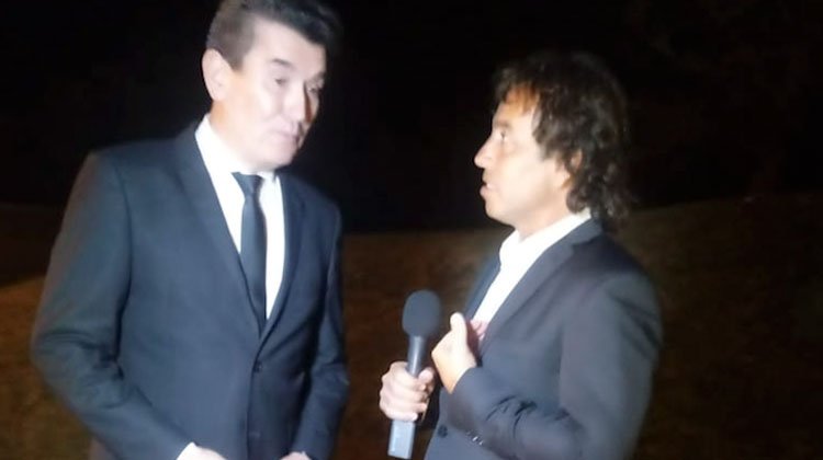 Miguel Ángel Cherutti y Gonzalito en casamiento de Jorge & Romina